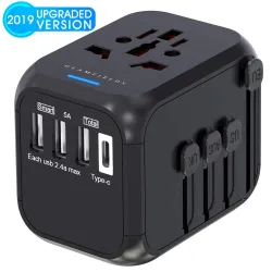 Adaptateur de voyage universel - uk/eu/au/asia - design pour bébé